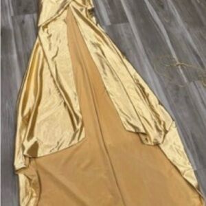Elegant Gold Prom Dress